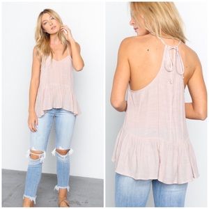 Grade & Gather Tops - SALE! {LAST1} Ballet Pink Ruffle Cami Grade & Gather Tops - SALE! {LAST1} Ballet Pink Ruffle Cami